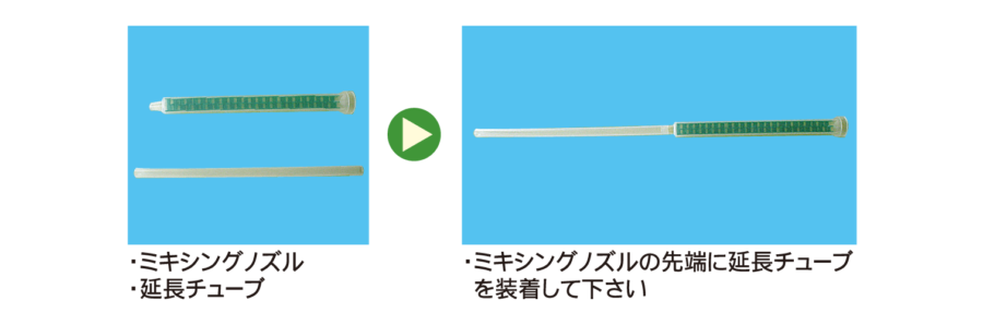 小径及び深い穿孔穴の場合の対処方法 イメージ